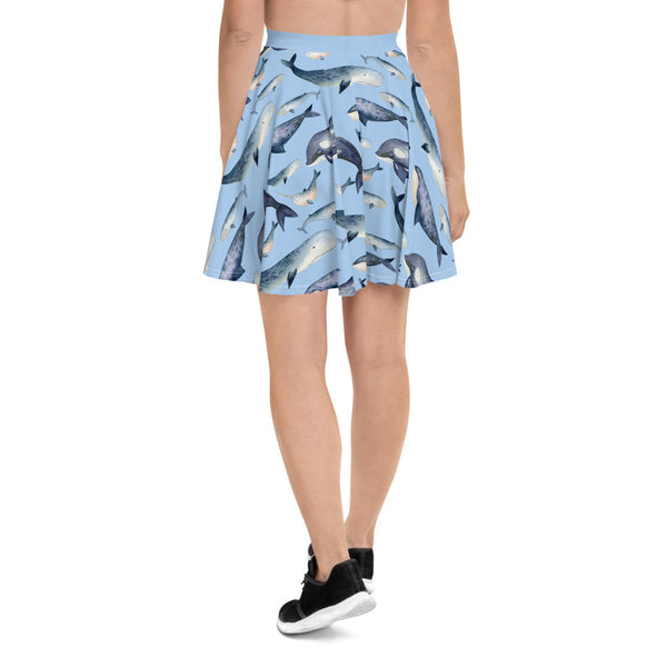 Skater Skirt with Whales